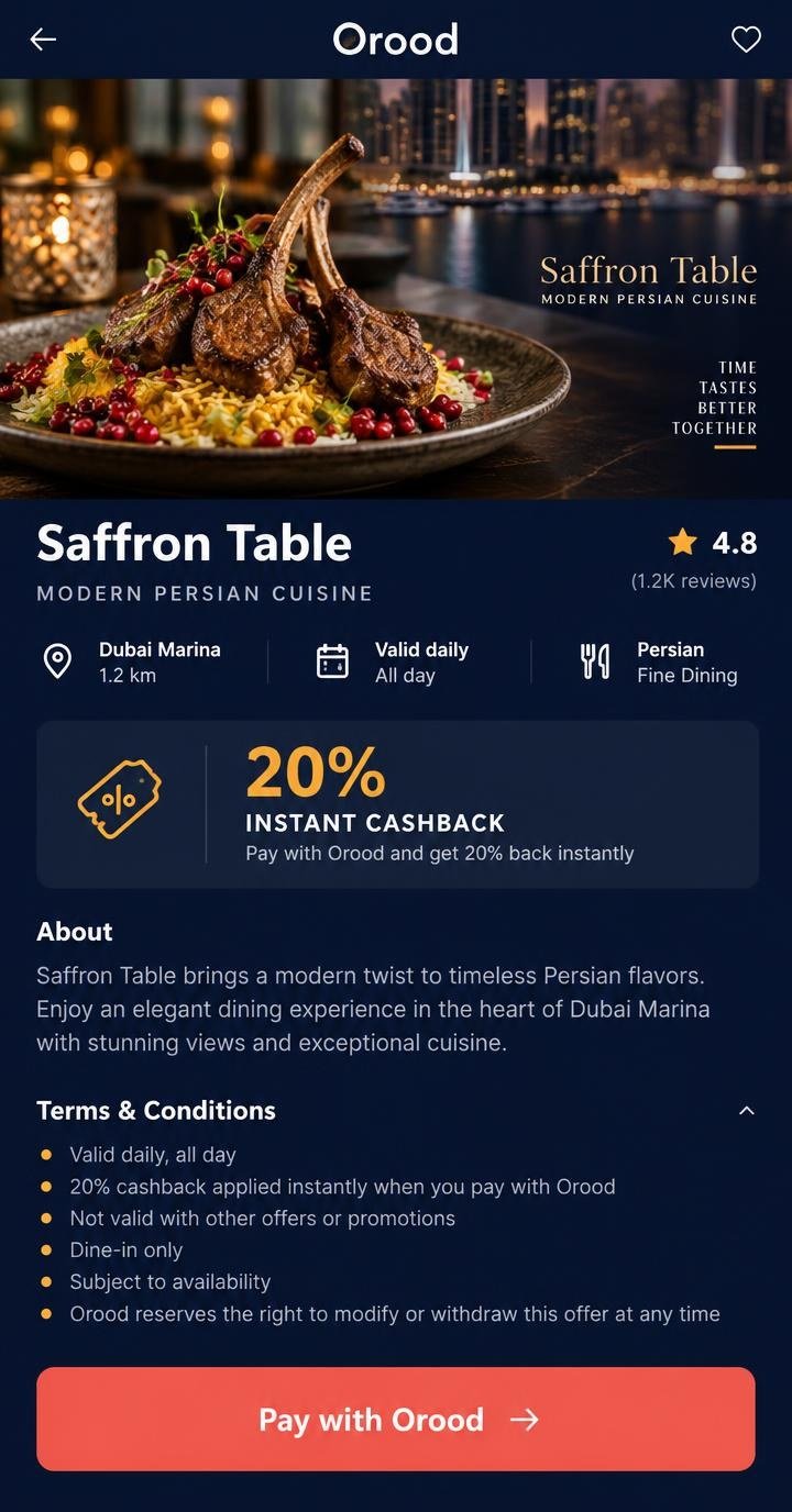 Orood offer screen